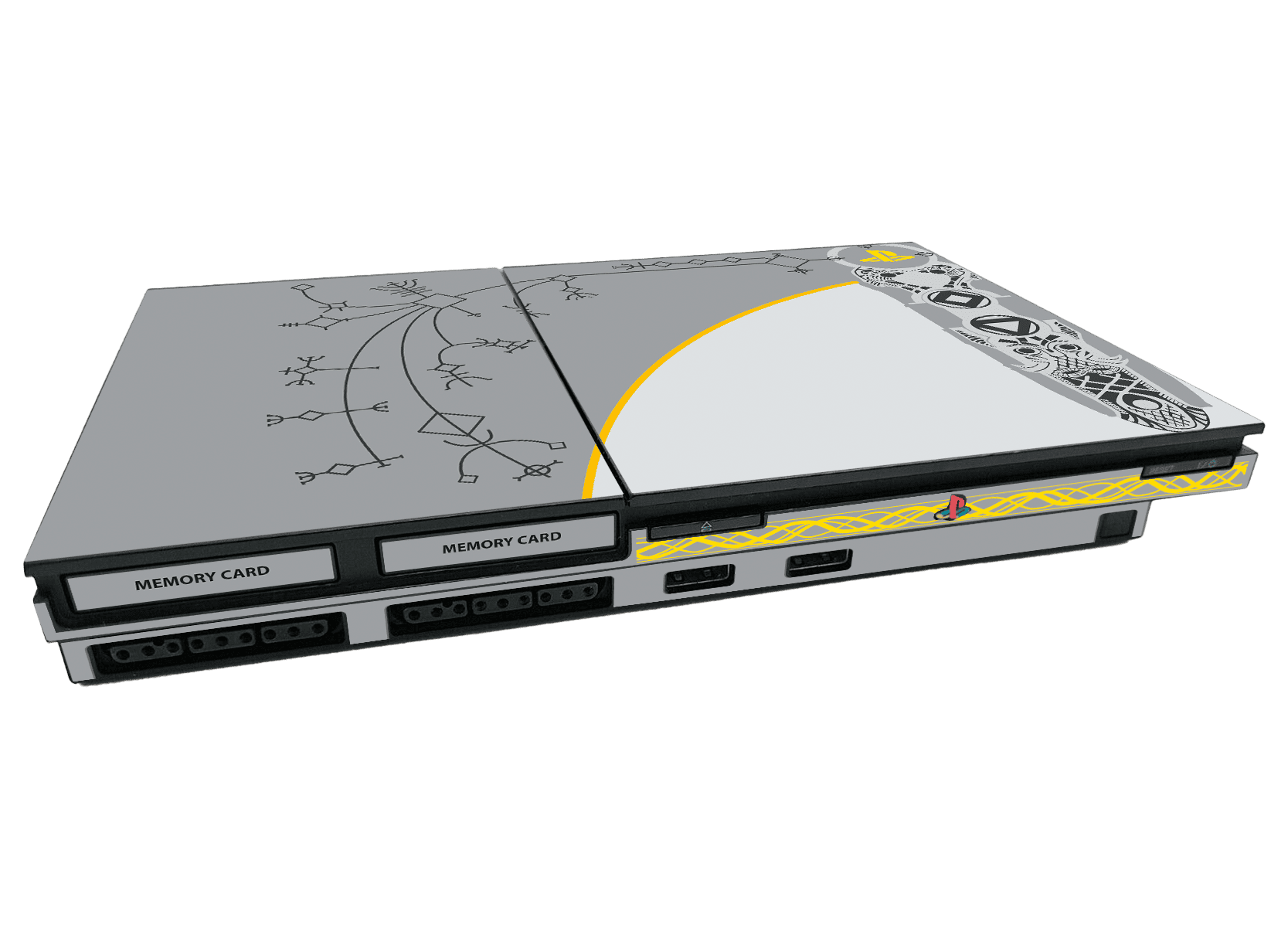 God of War Skin Playstation 2 Slim