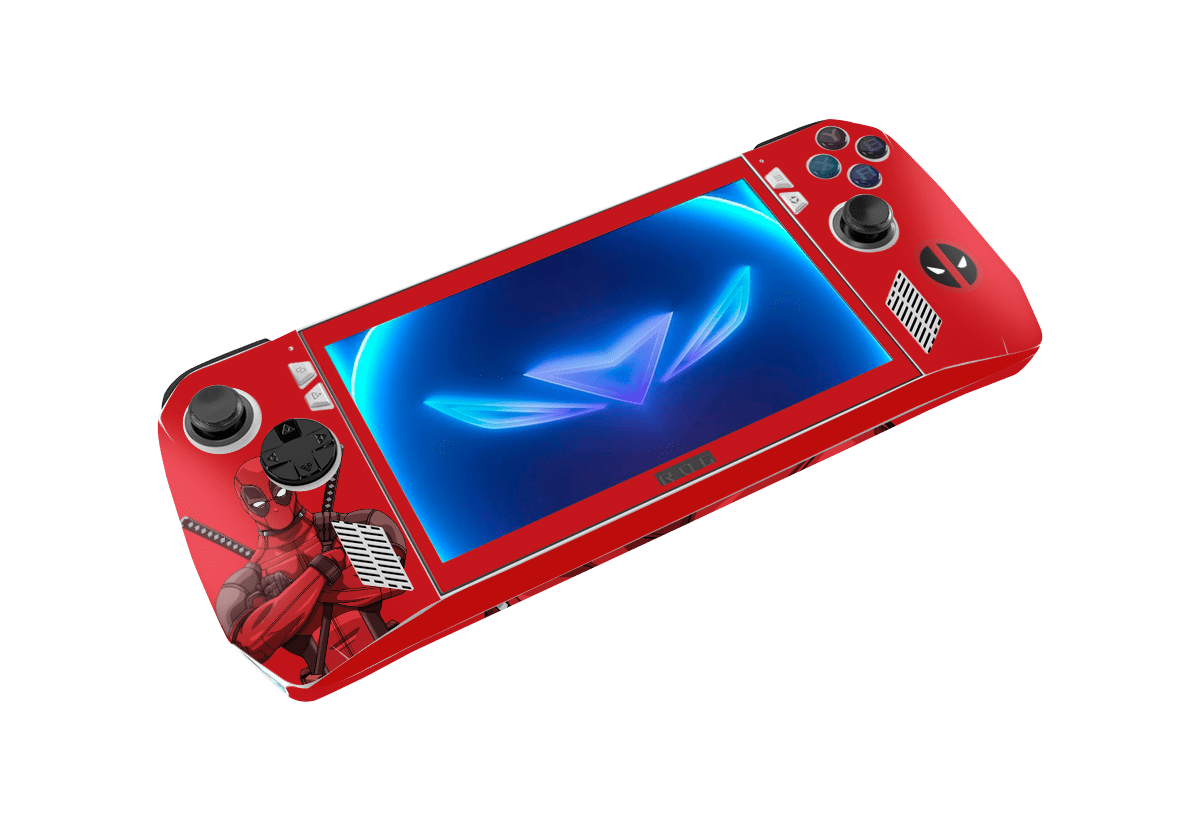 Deadpool Asus Rog Ally Handheld Gaming Computer Skin