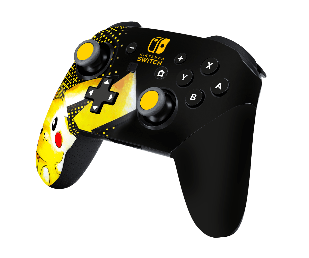 Pokemon Pikachu Skin Nintendo Switch Pro Controller Xonebrand