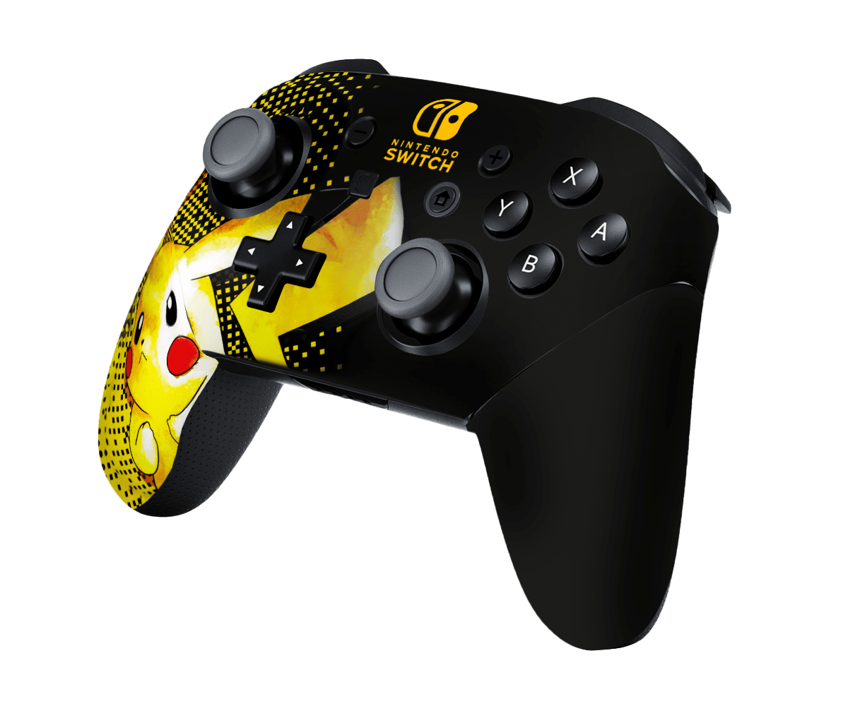 Pokemon Pikachu Nintendo Switch Pro Control Skin