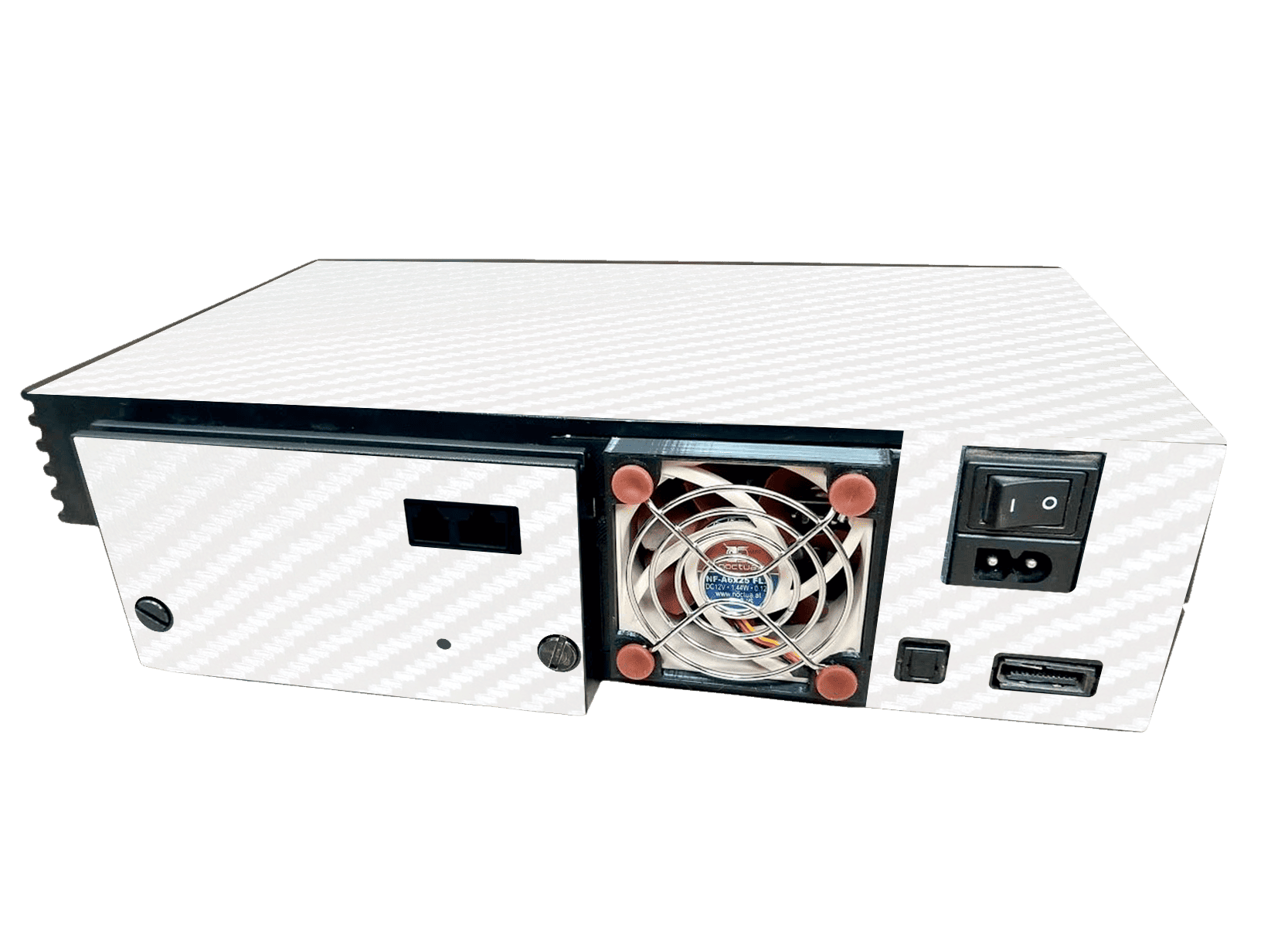 Fibra Carbono Blanco Skin Playstation 2 Fat