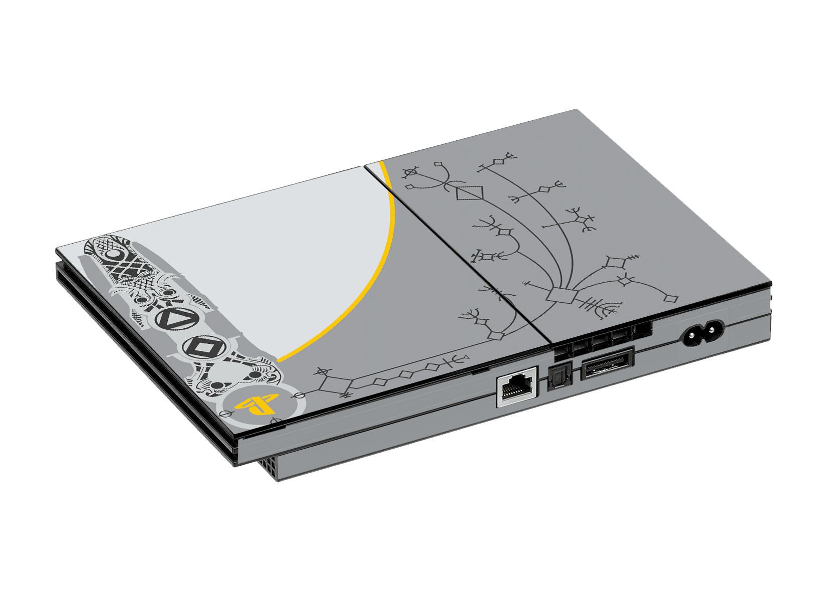 God of War Skin Playstation 2 Slim