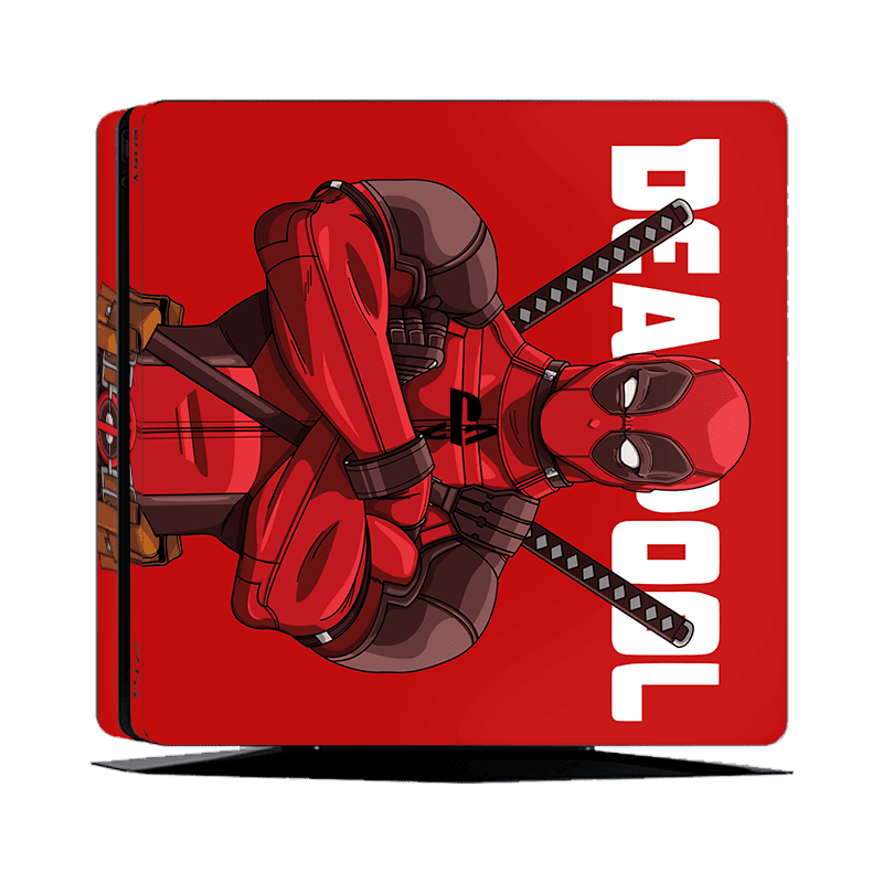 Deadpool Skin Playstation 4 Slim Xonebrand