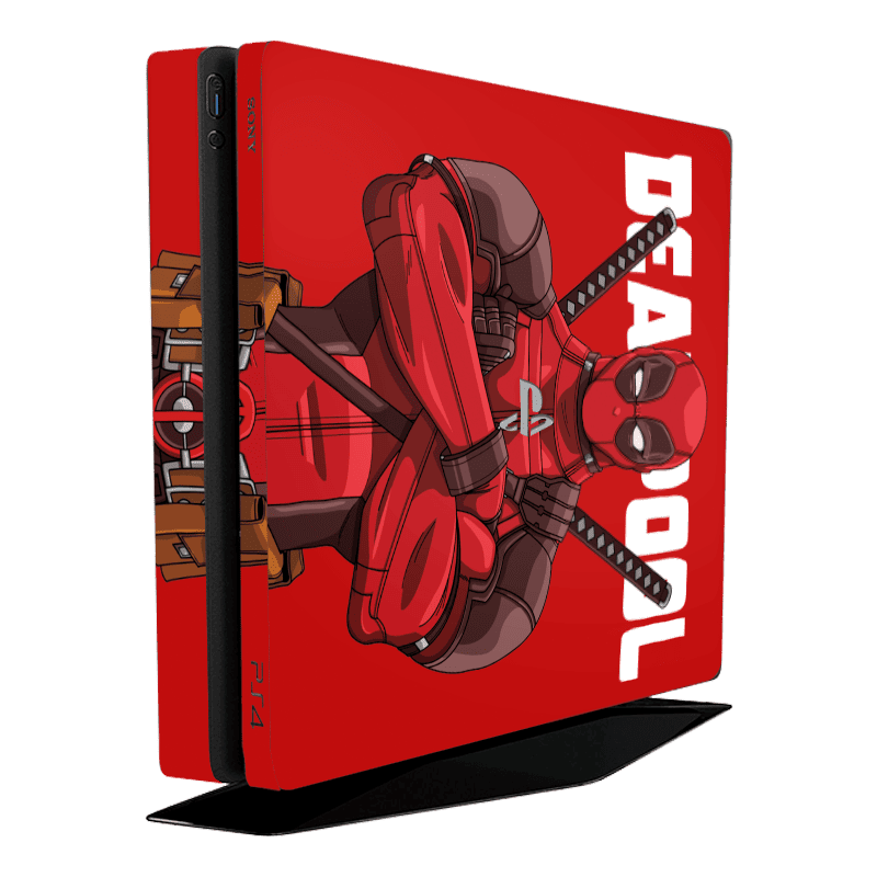 Deadpool Skin Playstation 4 Slim Xonebrand