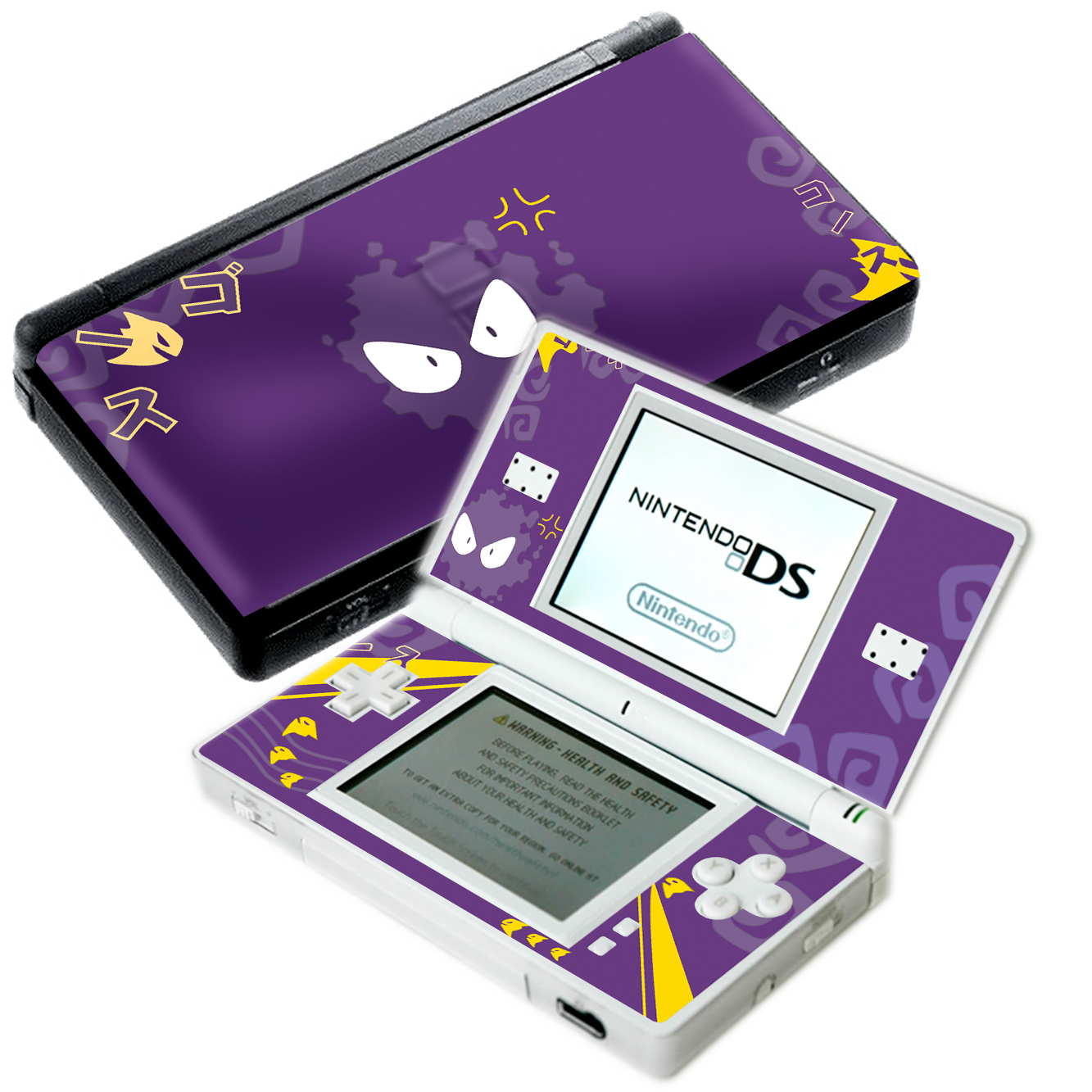 Pokemon Gastly Skin Nintendo DS Lite