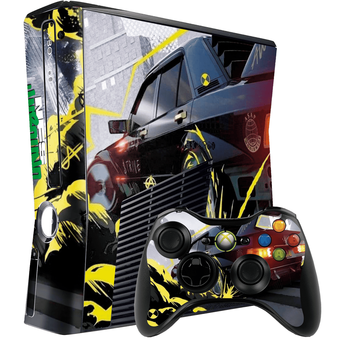 NFS Unbound Skin Xbox 360 Slim Xonebrand