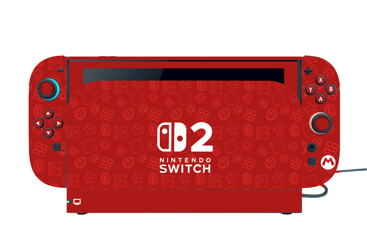 Super Mario Skin Nintendo Switch 2 (2025) Xonebrand
