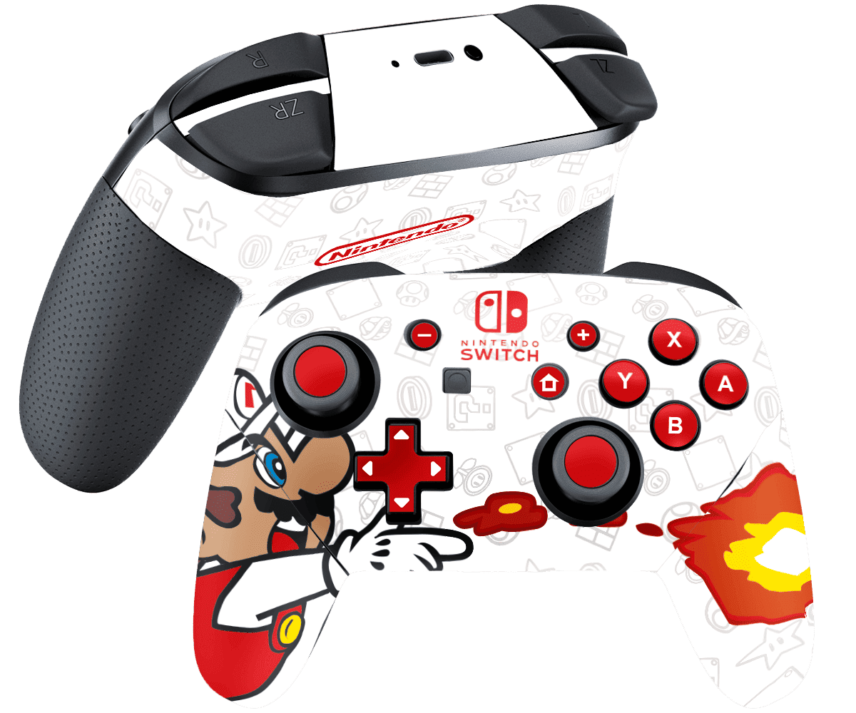 Pokemon Mario Bros Skin Nintendo Switch Pro Controller Xonebrand