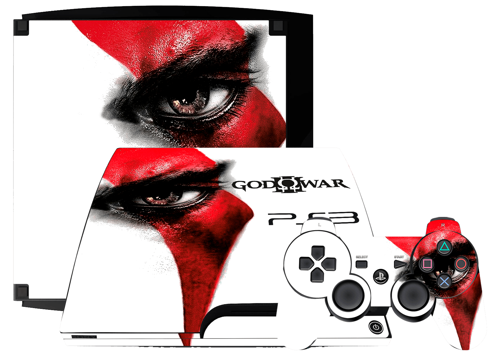 God of War Skin Playstation 3 Slim