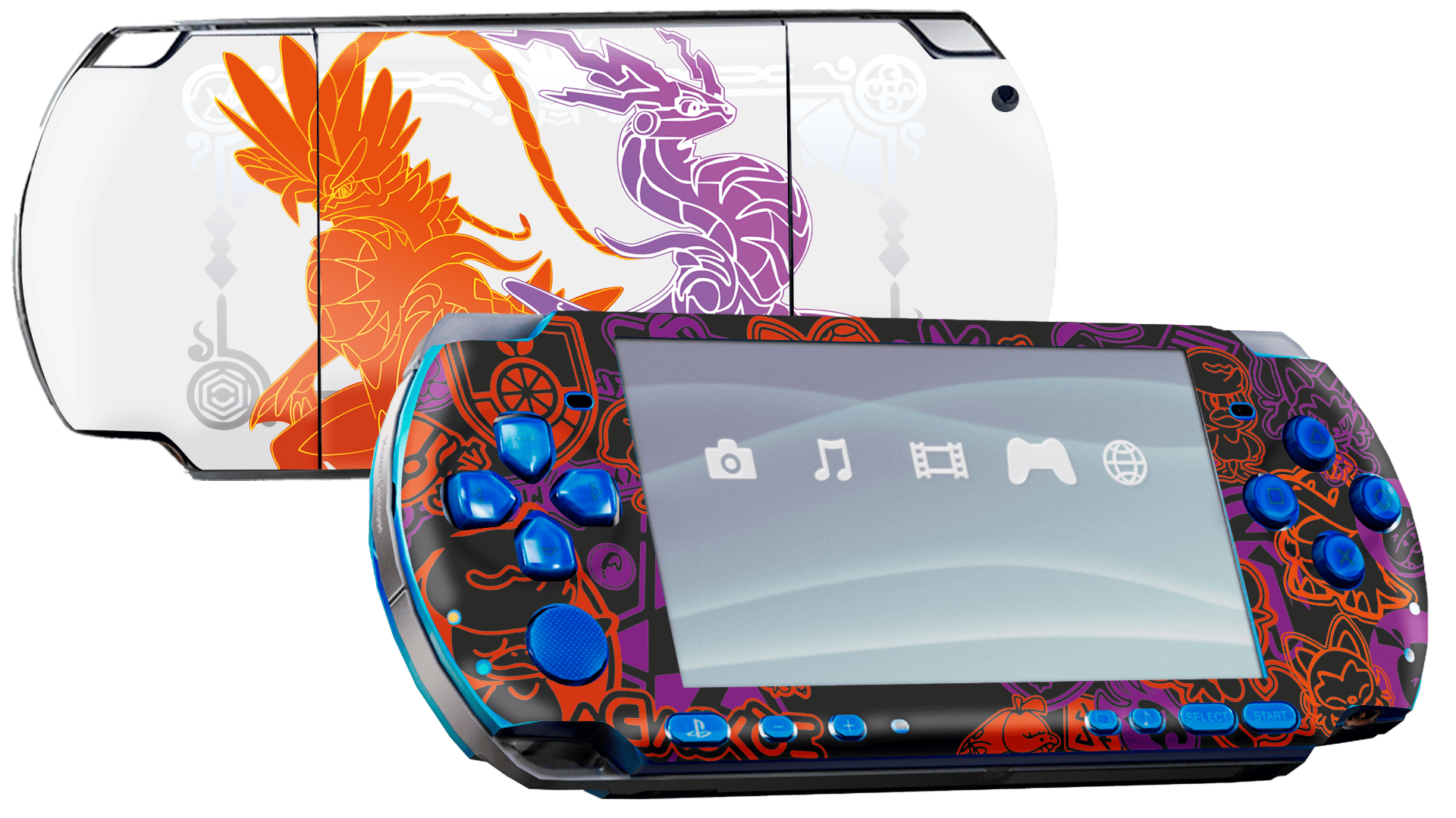 Pokemon Scarlet & Violet PSP portátil para juegos Bundle Skin