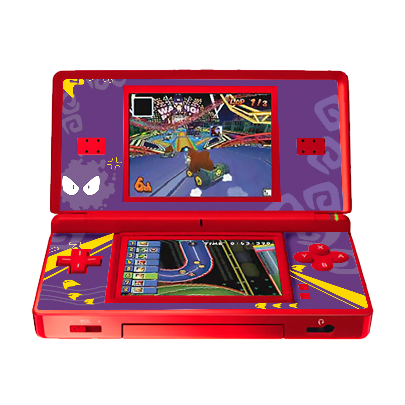 Pokemon Gastly Skin Nintendo DS Lite