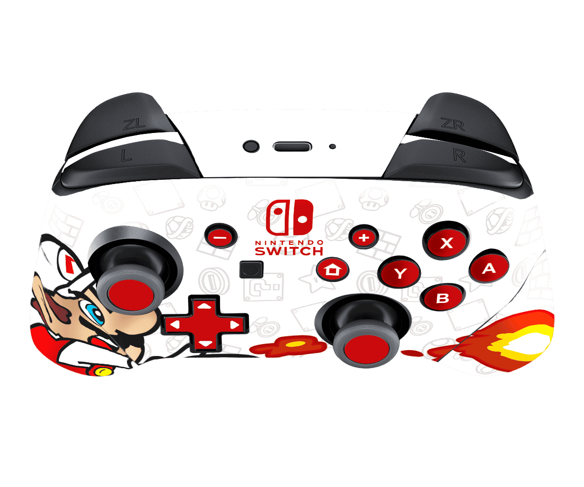Pokemon Mario Bros Skin Nintendo Switch Pro Controller Xonebrand
