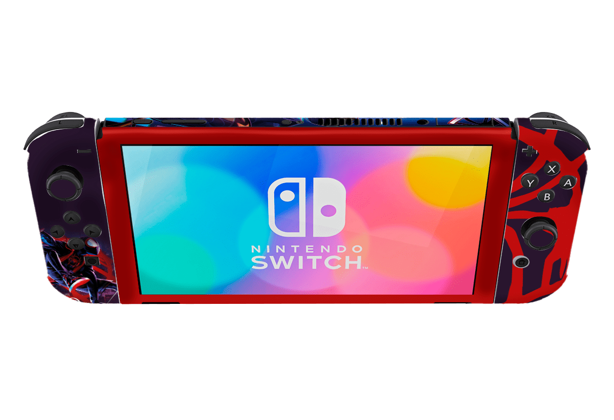 Spiderman Miles Skin Nintendo Switch OLED (2021) Xonebrand