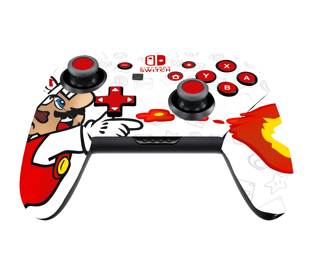 Pokemon Mario Bros Skin Nintendo Switch Pro Controller Xonebrand