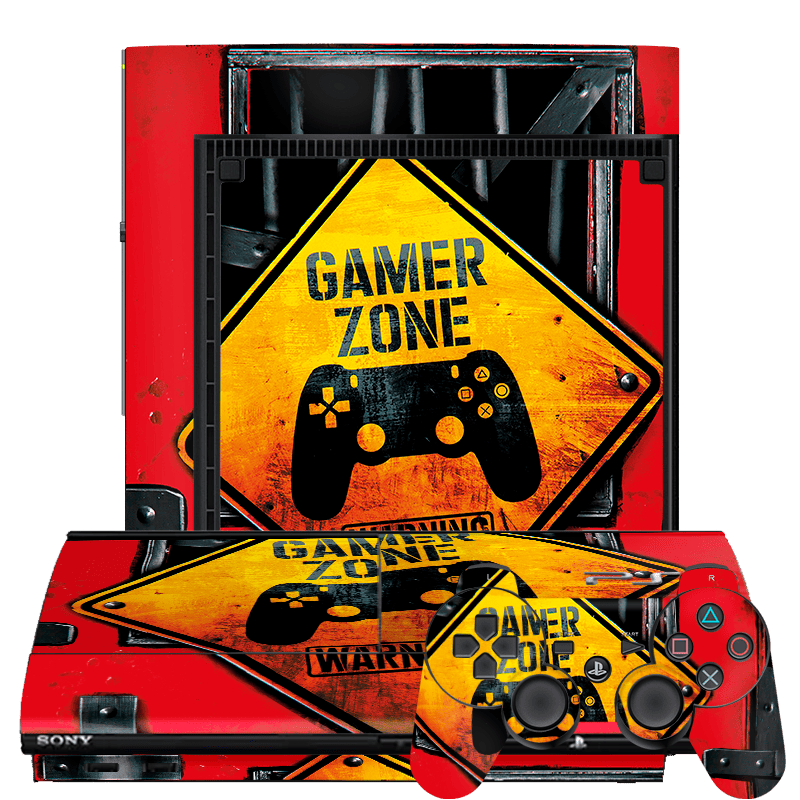Gamer Zone Skin Playstation 3 Super Slim Xonebrand