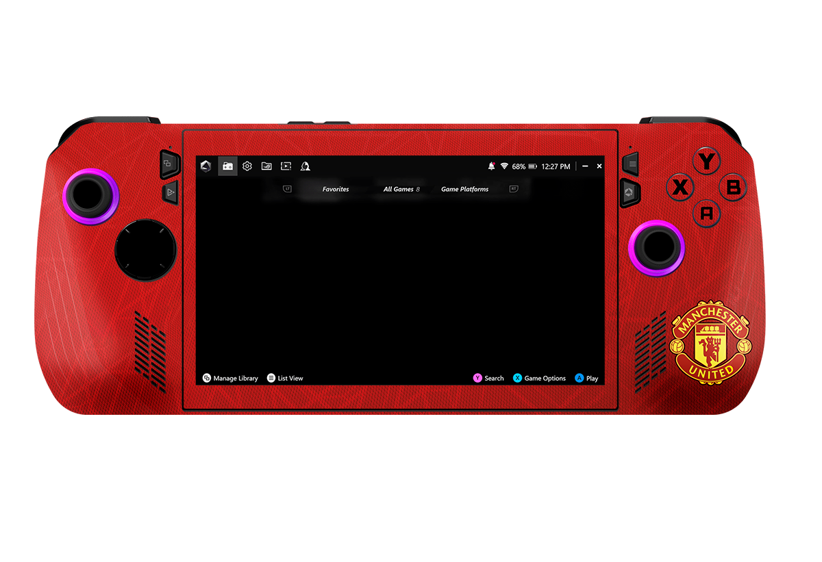 Manchester United Asus Rog Ally X Handheld Gaming Computer Skin