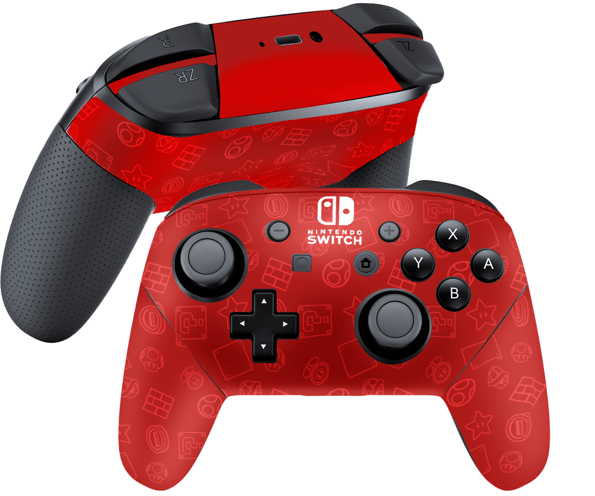 Super Mario Icon Nintendo Switch Pro Control Skin