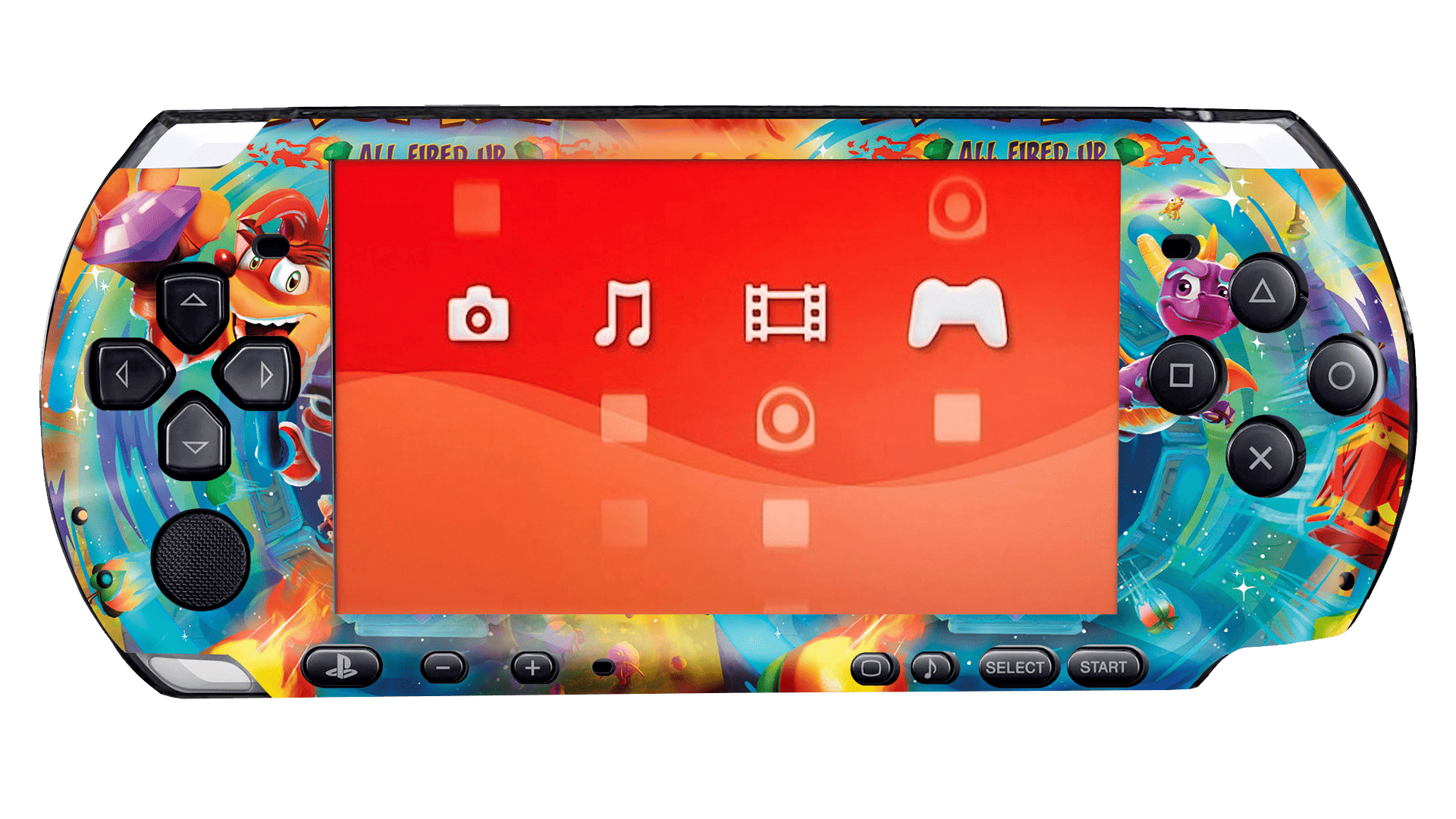 Crash PSP portátil para juegos Bundle Skin