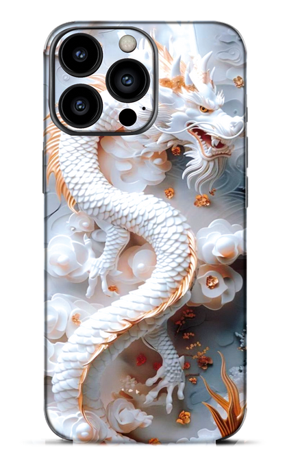 Dragon Blanco Chino Iphone 13 Bundle Skin