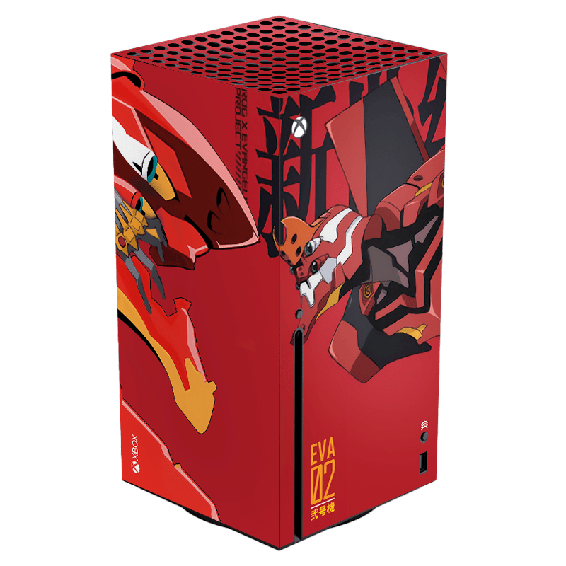 Evangelion EVA-02 Xbox Series X Skin Xonebrand