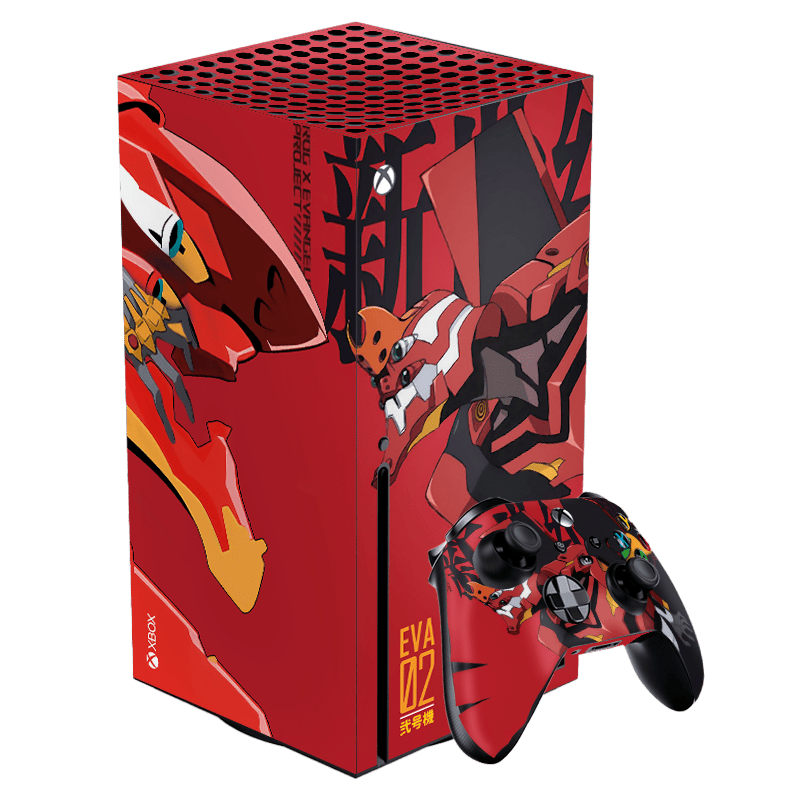 Evangelion EVA-02 Xbox Series X Skin Xonebrand