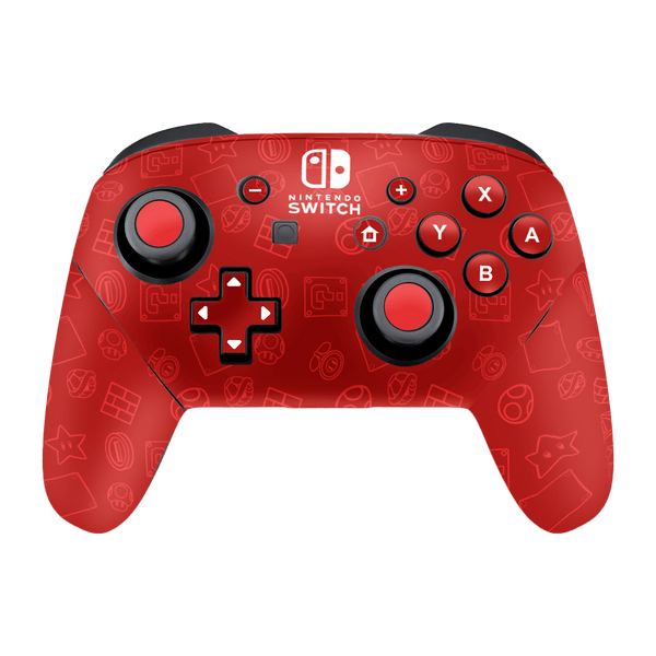 Mario Bros Icons Skin Nintendo Switch Pro Controller Xonebrand