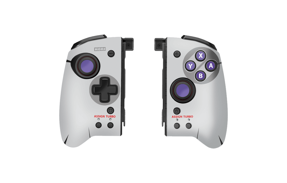 SNES Nintendo Switch Hori Split Pad Pro Skin Xonebrand
