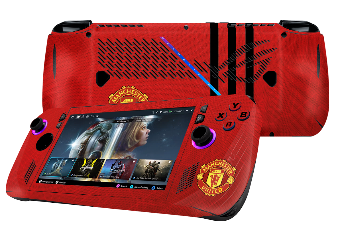 Manchester United Asus Rog Ally X Handheld Gaming Computer Skin