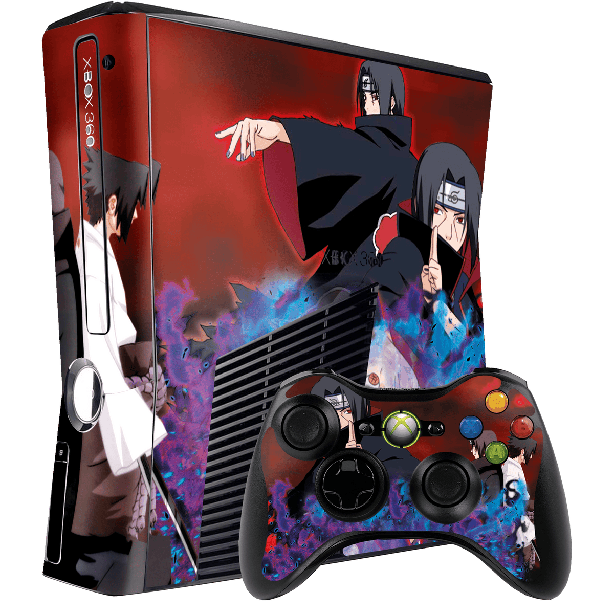 Naruto Sasuke Skin Xbox 360 Slim Xonebrand