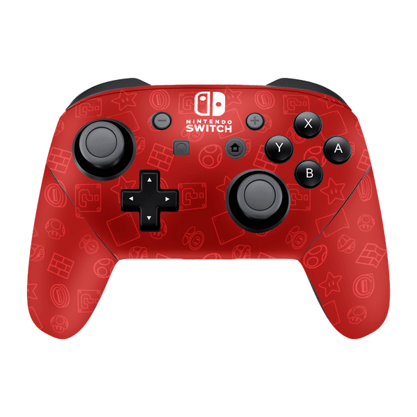 Mario Bros Icons Skin Nintendo Switch Pro Controller