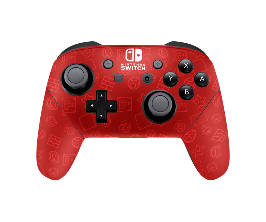 Mario Bros Icons Skin Nintendo Switch Pro Controller