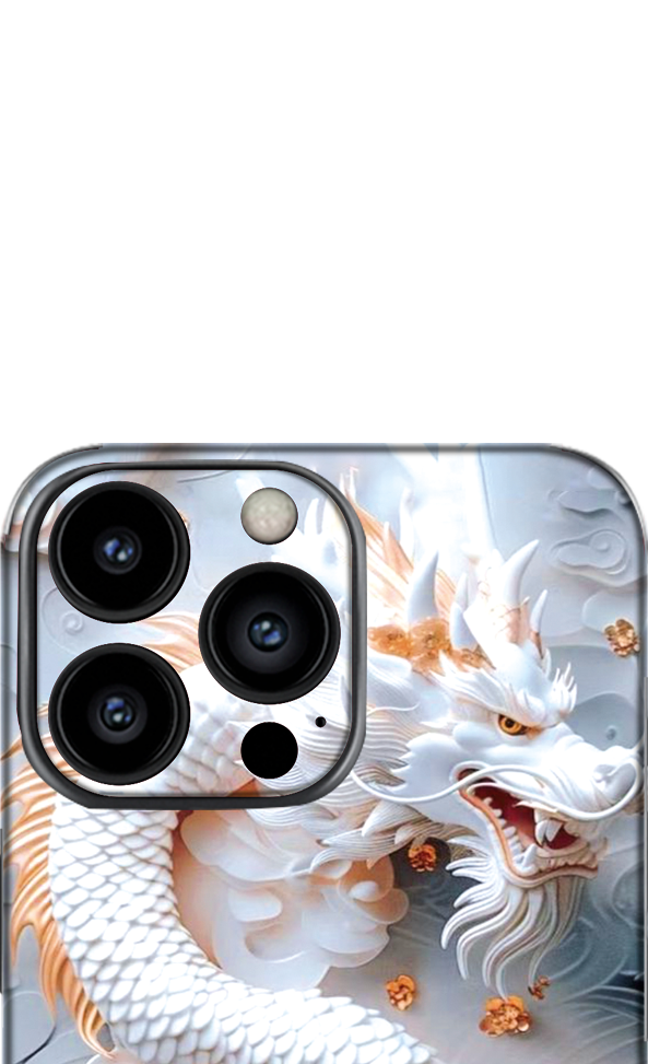 Dragon Blanco Chino Iphone 13 Bundle Skin