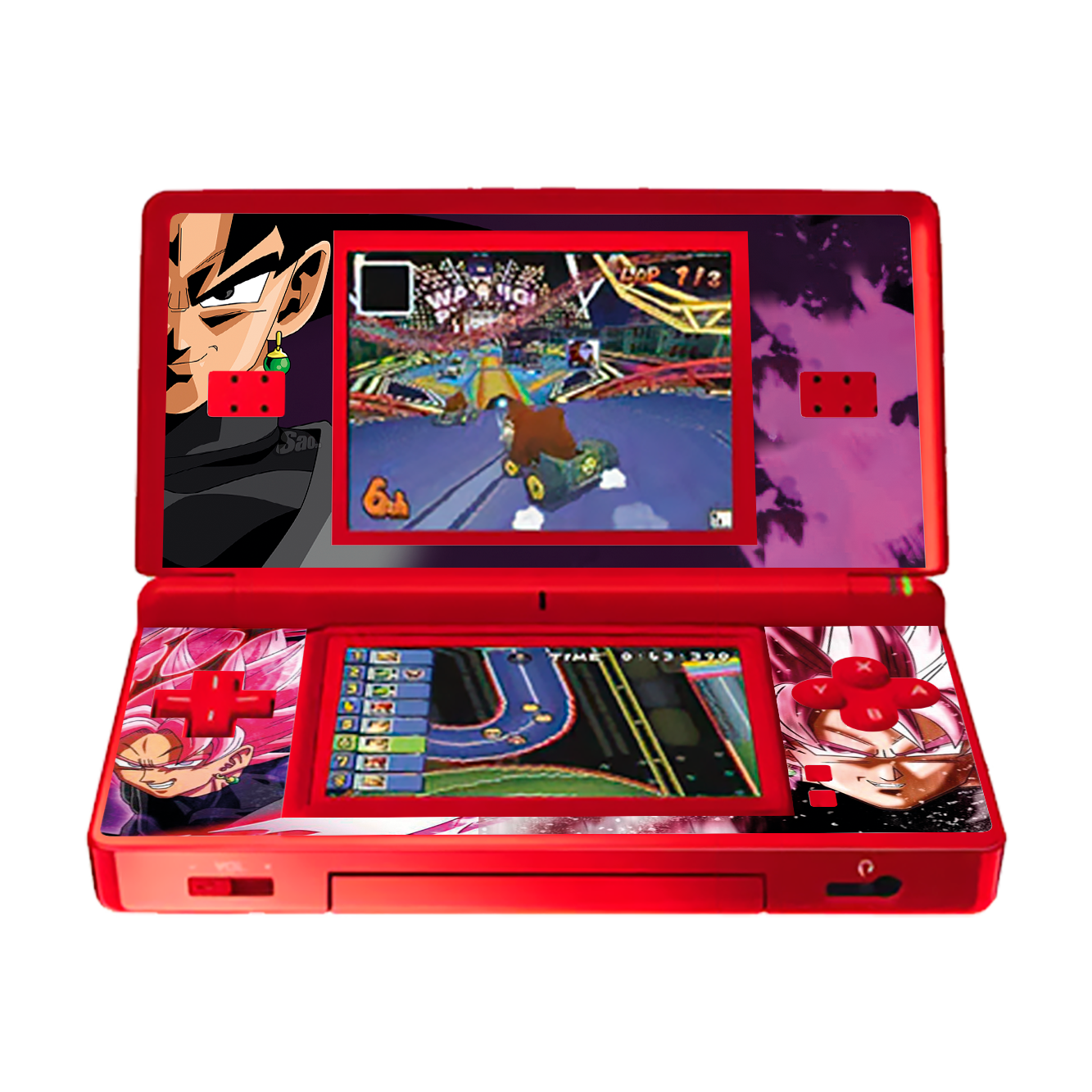 Dragon Ball Goku Black Skin Nintendo DS Lite Xonebrand