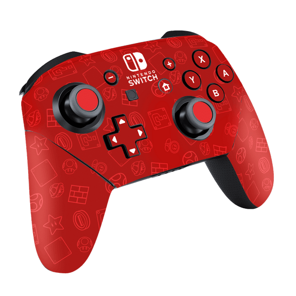 Mario Bros Icons Skin Nintendo Switch Pro Controller Xonebrand