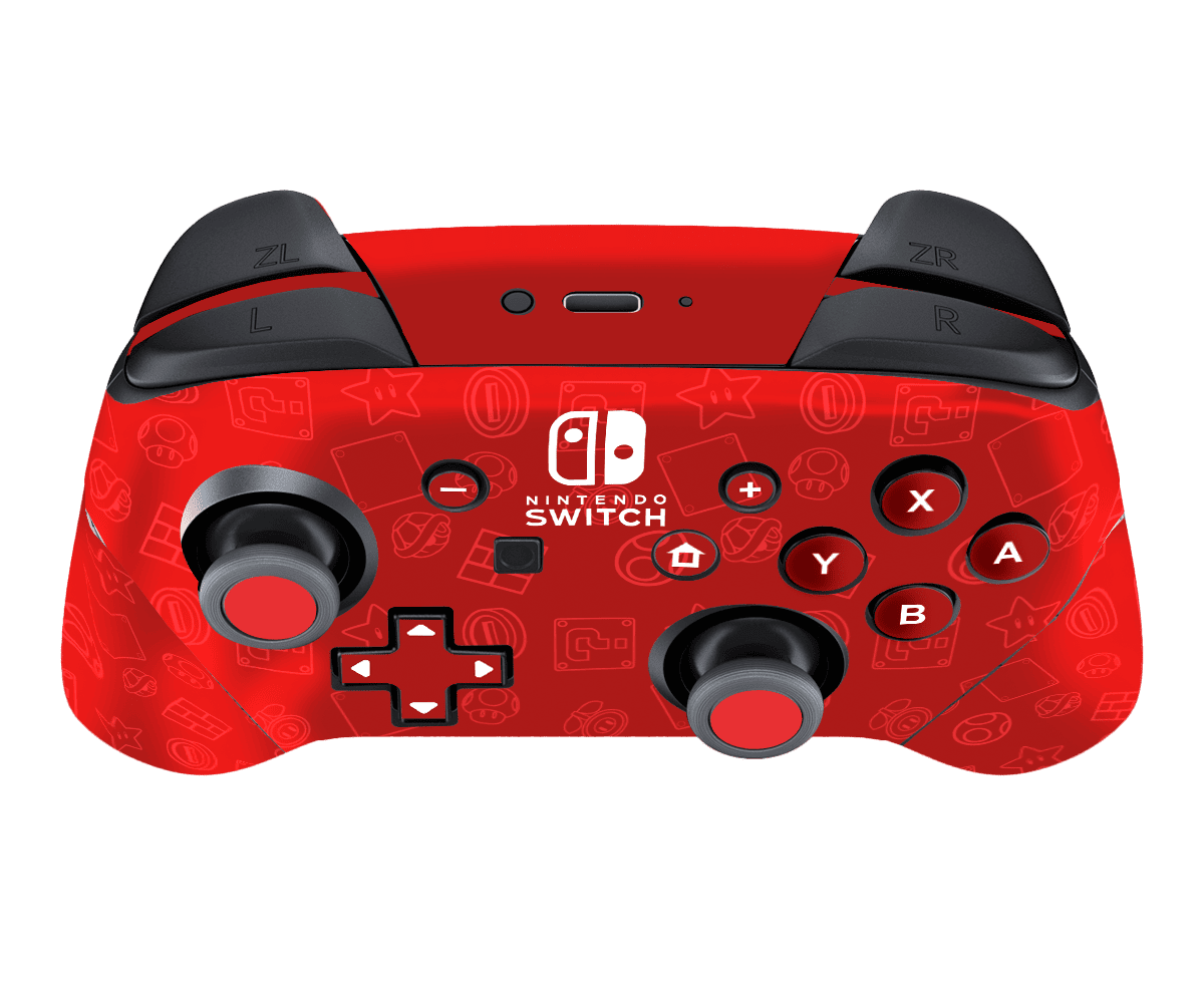 Mario Bros Icons Skin Nintendo Switch Pro Controller Xonebrand