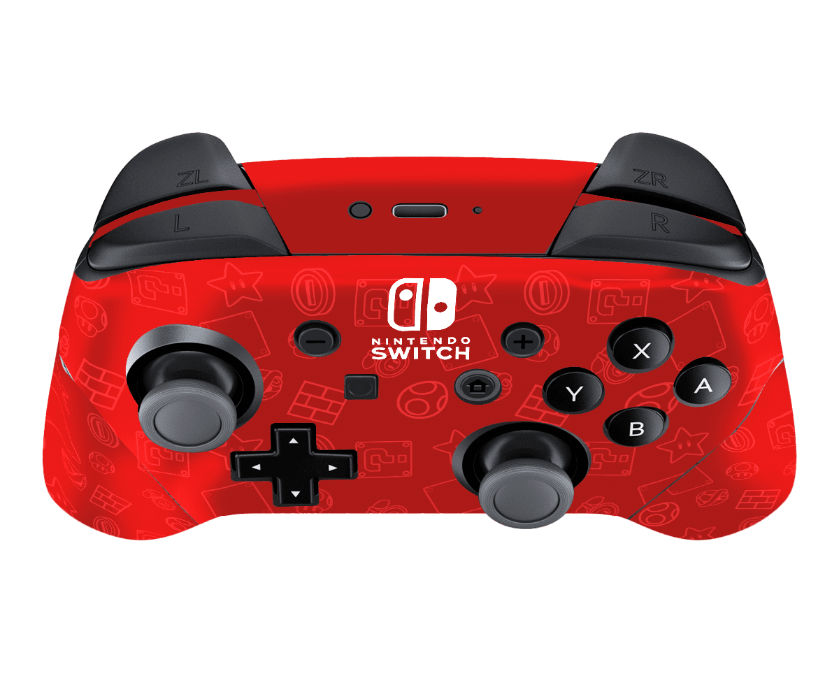 Mario Bros Icons Skin Nintendo Switch Pro Controller