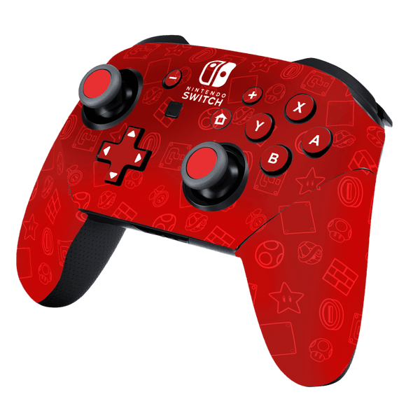 Mario Bros Icons Skin Nintendo Switch Pro Controller Xonebrand