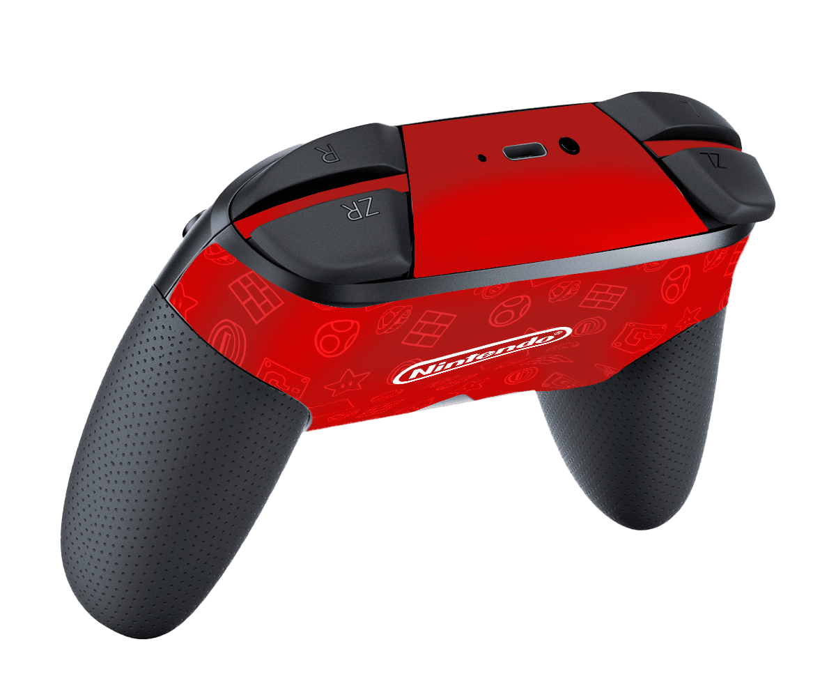 Mario Bros Icons Skin Nintendo Switch Pro Controller Xonebrand