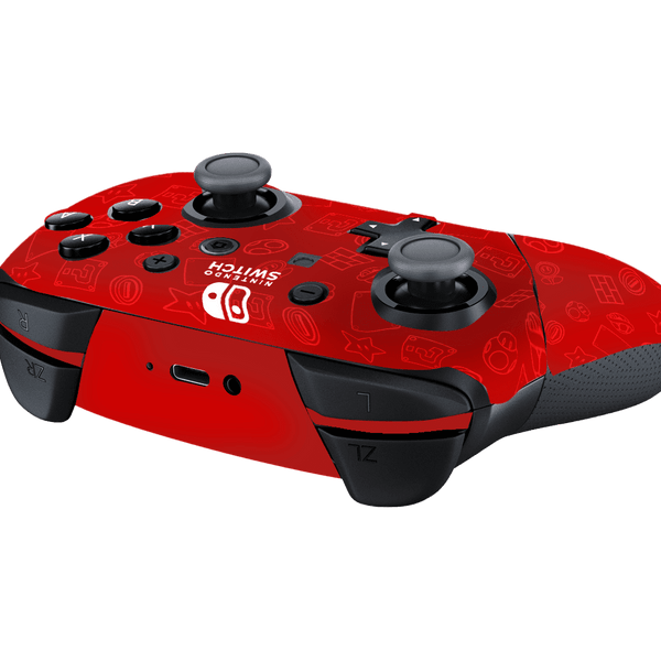 Mario Bros Icons Skin Nintendo Switch Pro Controller