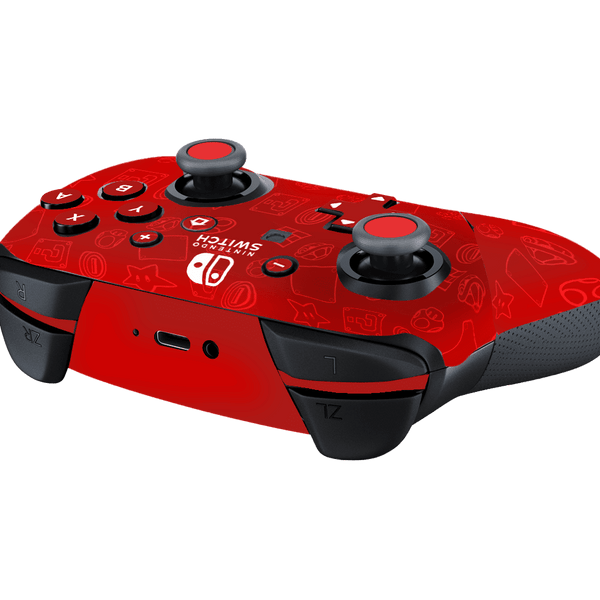 Mario Bros Icons Skin Nintendo Switch Pro Controller Xonebrand