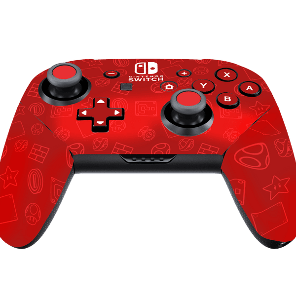 Mario Bros Icons Skin Nintendo Switch Pro Controller Xonebrand