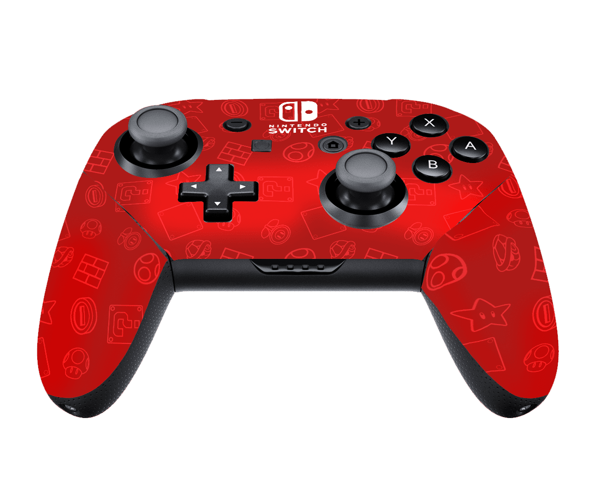 Mario Bros Icons Skin Nintendo Switch Pro Controller