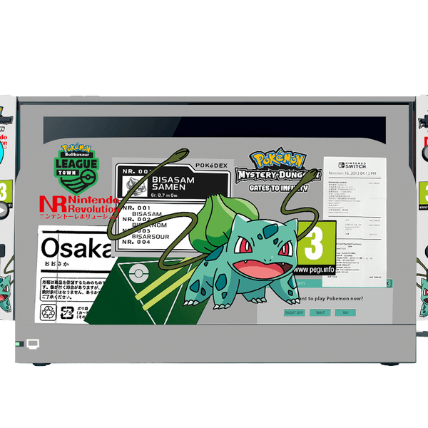 Pokemon Bulbasaur Skin Nintendo Switch 2 (2025) Xonebrand