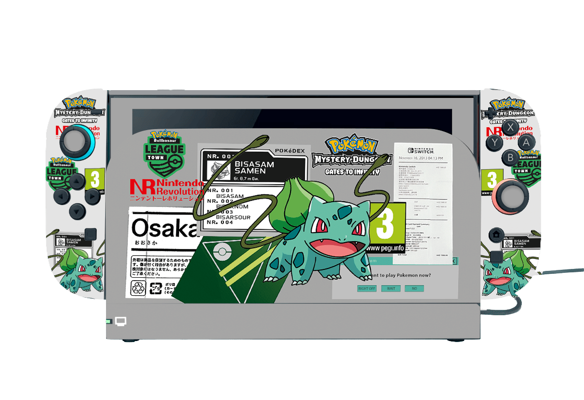 Pokemon Bulbasaur Skin Nintendo Switch 2 (2025)