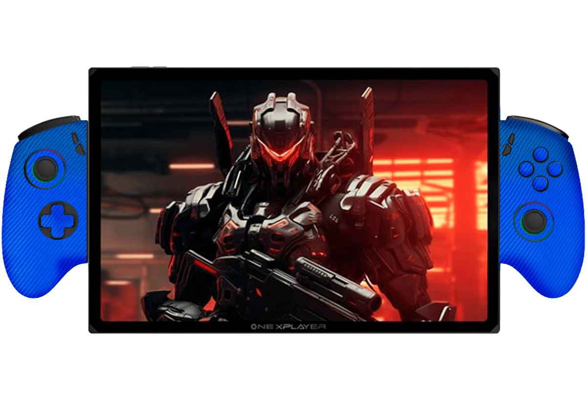 Fibra Carbono Azul OneXPlayer X1 Skin Xonebrand