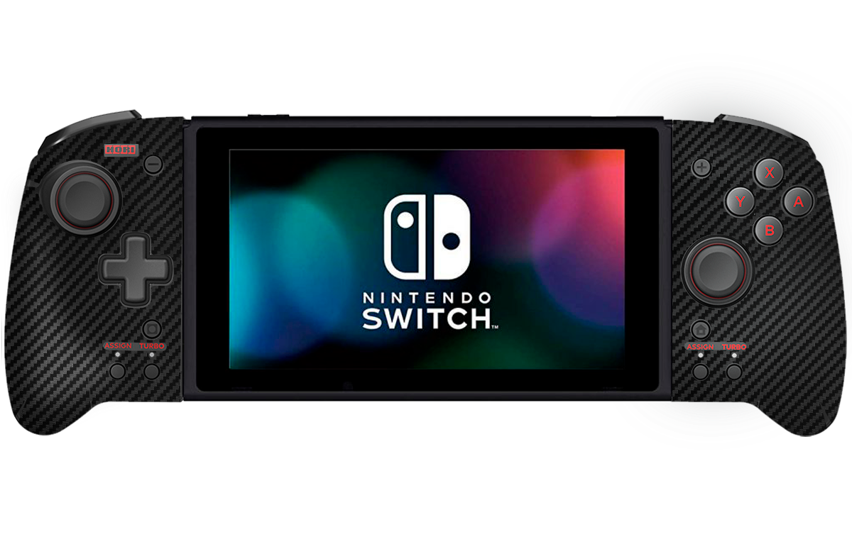Black Carbon Fiber Skin Nintendo Switch Hori Controller