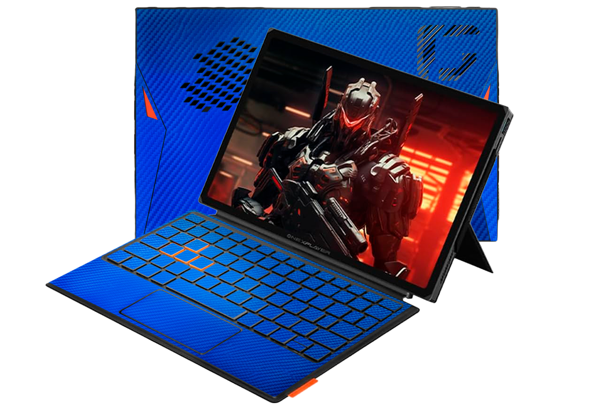 Fibra Carbono Azul OneXPlayer X1 Skin Xonebrand