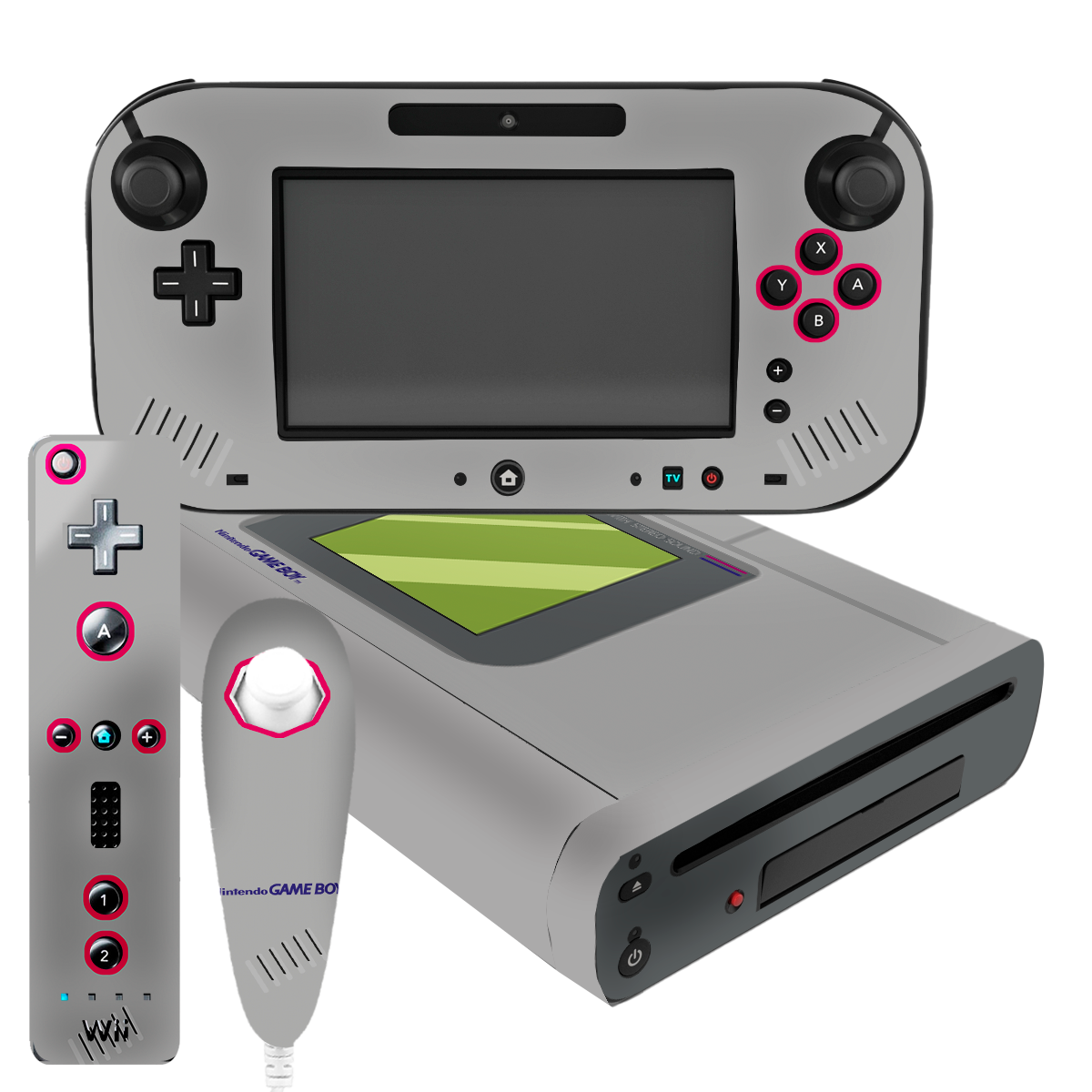 GameBoy Skin Nintendo Wii U Xonebrand