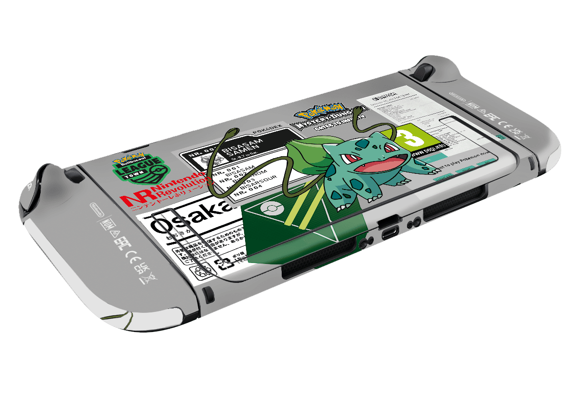 Pokemon Bulbasaur Skin Nintendo Switch 2 (2025) Xonebrand