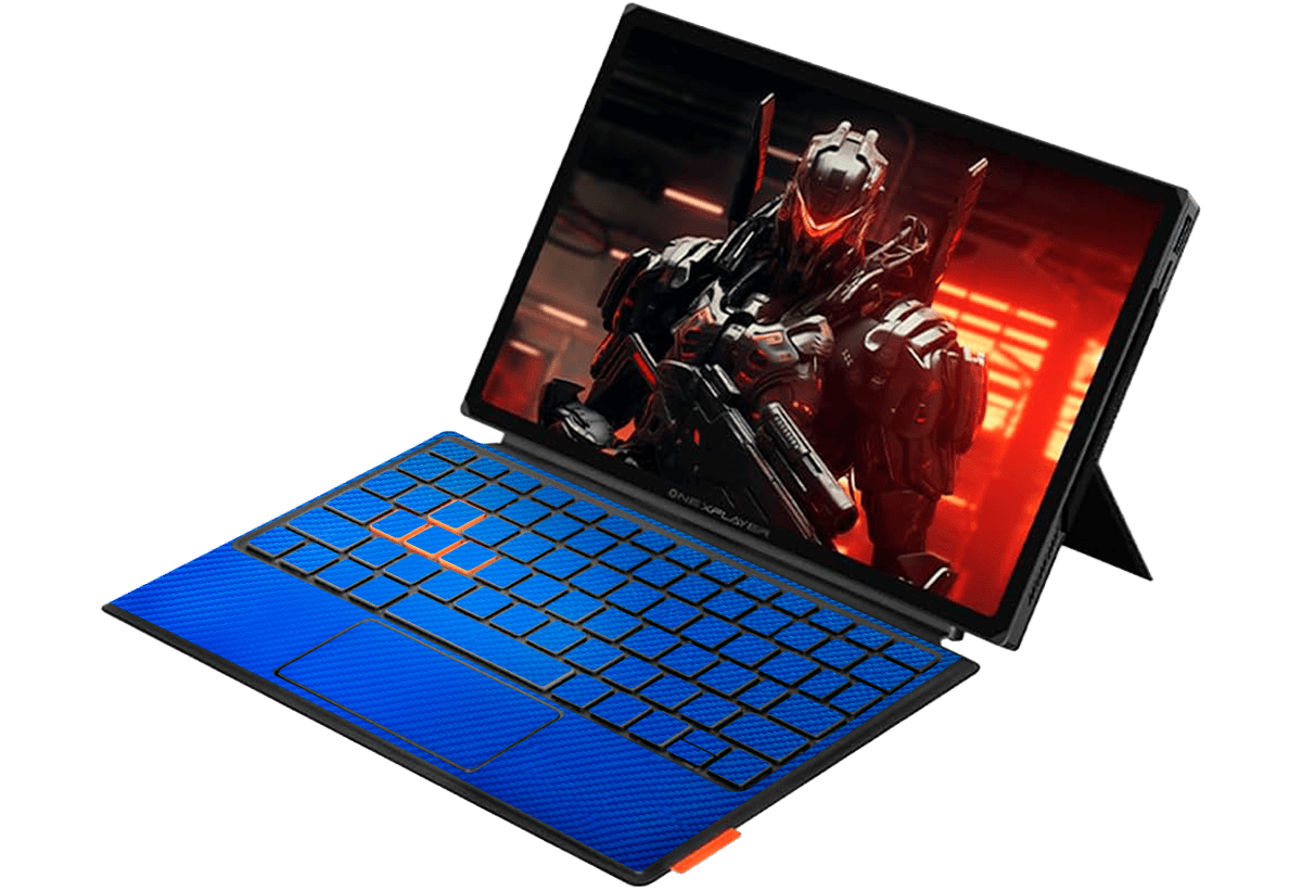 Fibra Carbono Azul OneXPlayer X1 Skin Xonebrand